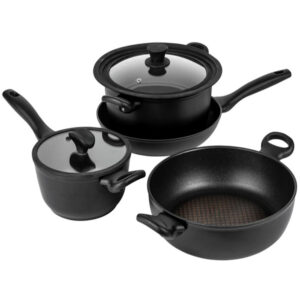 Nadiya x Prestige 4 Piece Stackable Cookware Set