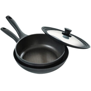Nadiya x Prestige 2 Piece Stackable Frying Pan Set
