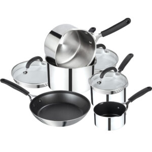 Prestige 5 Piece Stainless Steel Cookware Set