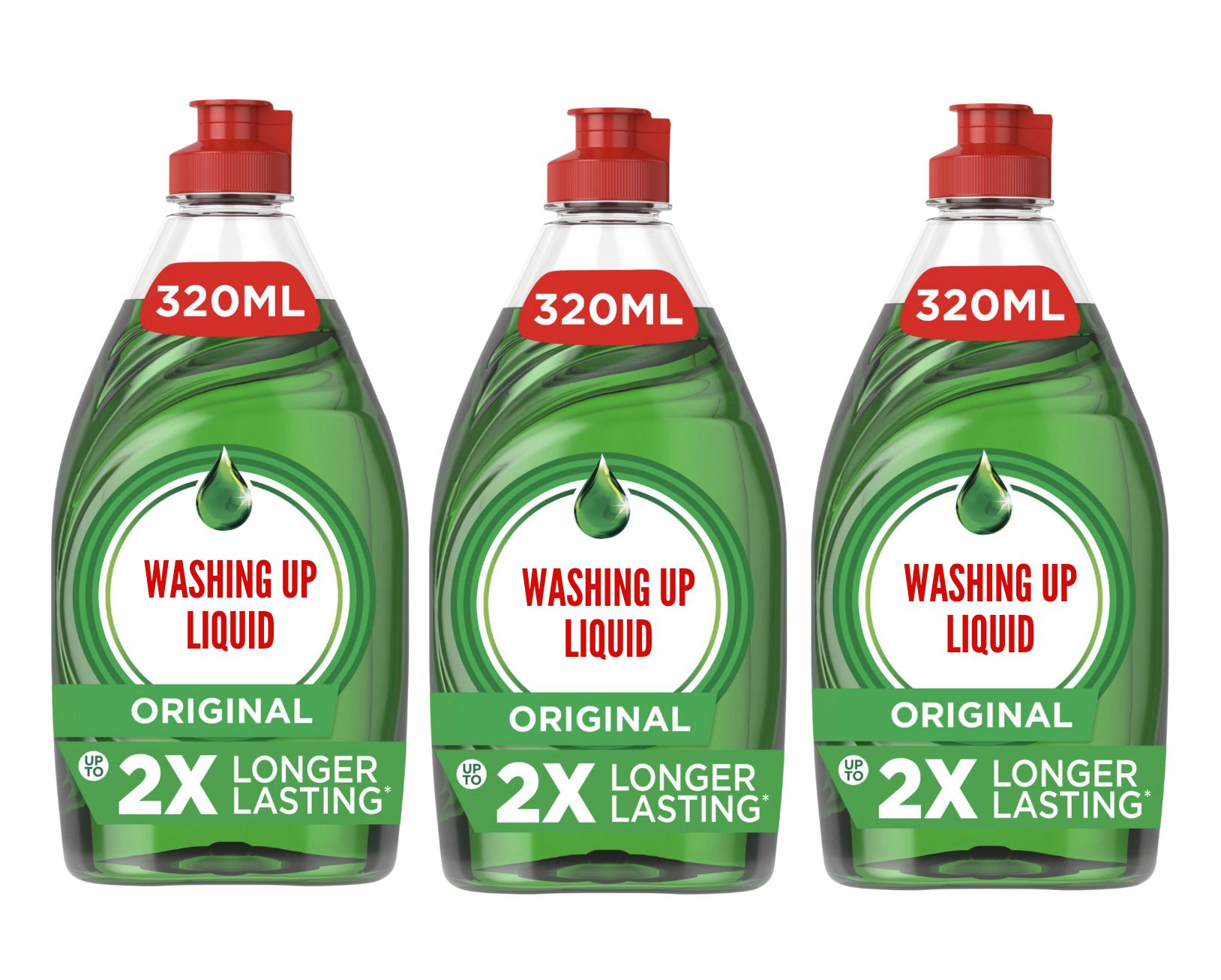 Washing up Liquid 320ml - Original - Pack of 3