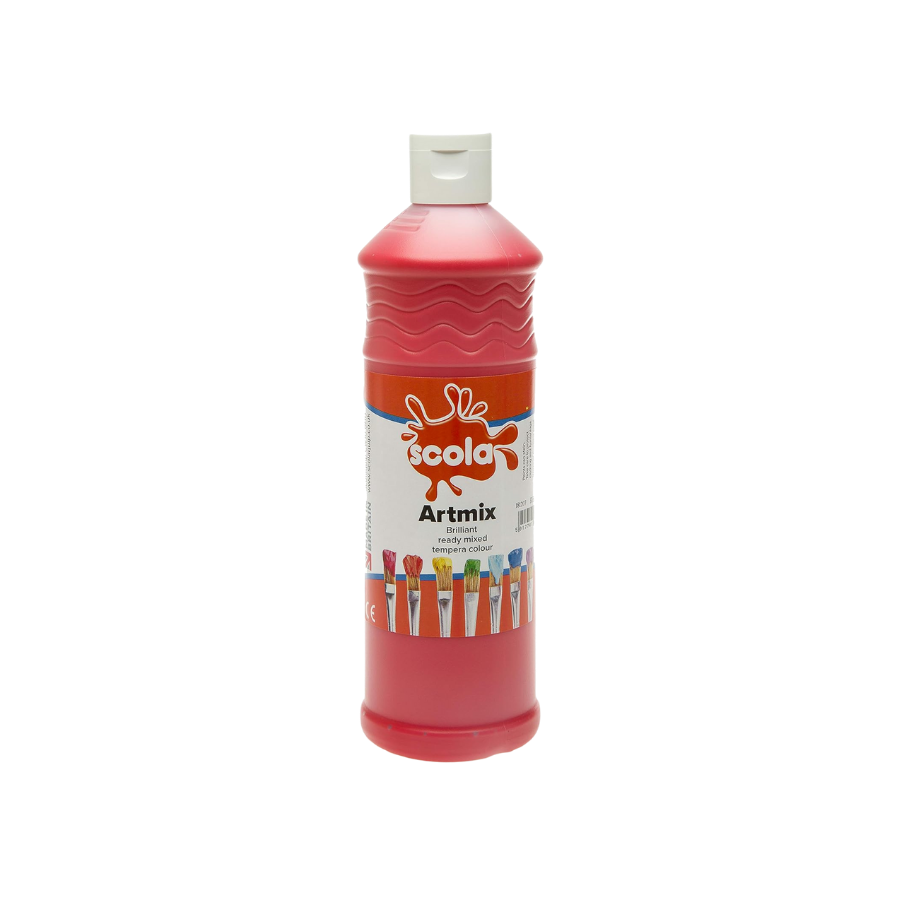 Scola Artmix - Poster Paint 600ml - Red