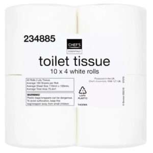 Chef's Essentials Toilet Tissue 40 White Rolls