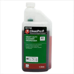 CleanPro+ Heavy Duty Cleaner Degreaser H1 Concentrate 1 Litre (Pack of 12)