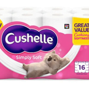 Cushelle Simply Soft Toilet Roll 16 Standard Rolls