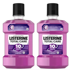Listerine Total Care 10-in-1 Mouthwash, 2 x 1L - Complete Oral Wellness in Every Rinse