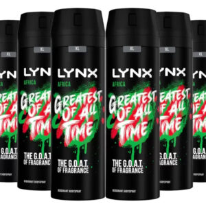 Lynx Body Spray Africa, 6 x 200ml