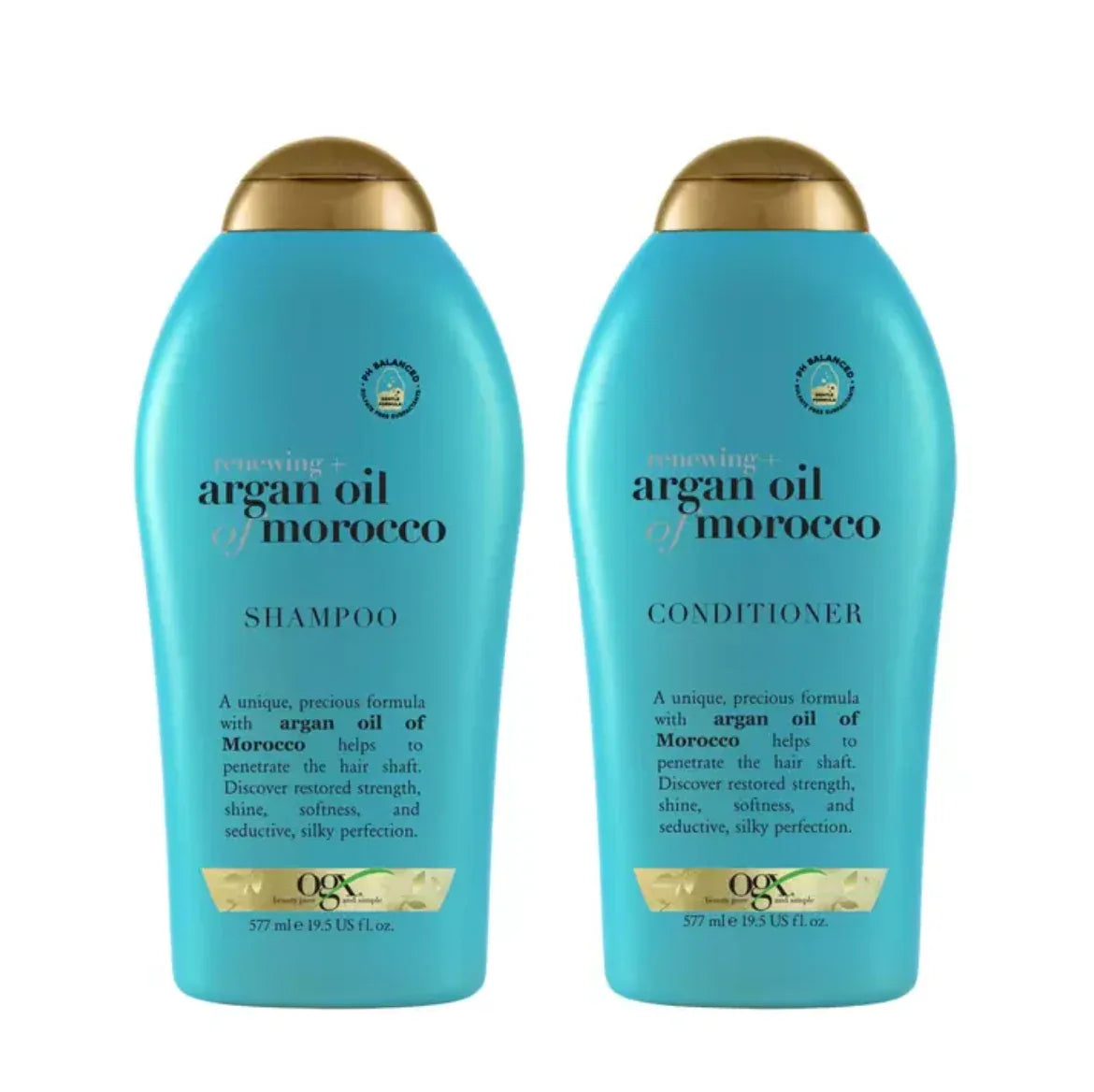 OGX Argan Oil of Morocco Shampoo & Conditioner, 2 x 577ml